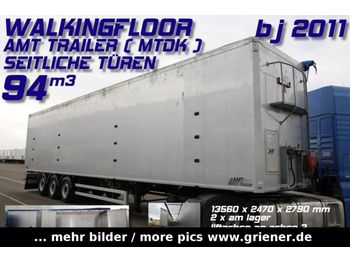 AMT TRAILER MTDK /94 m³/SEITENTÜREN LIFT 10400kg  - Επικαθήμενο μεταφορική βουτσάς
