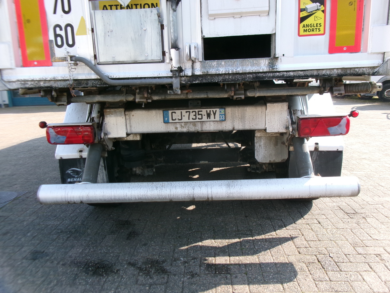 Επικαθήμενο ανατρεπόμενο Benalu Tipper trailer alu 25 m3 + tarpaulin: φωτογραφία 6