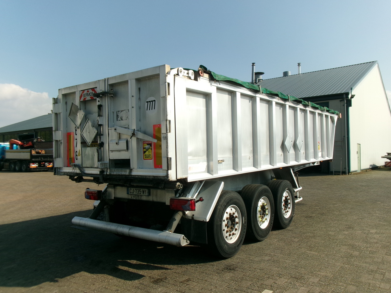 Επικαθήμενο ανατρεπόμενο Benalu Tipper trailer alu 25 m3 + tarpaulin: φωτογραφία 4