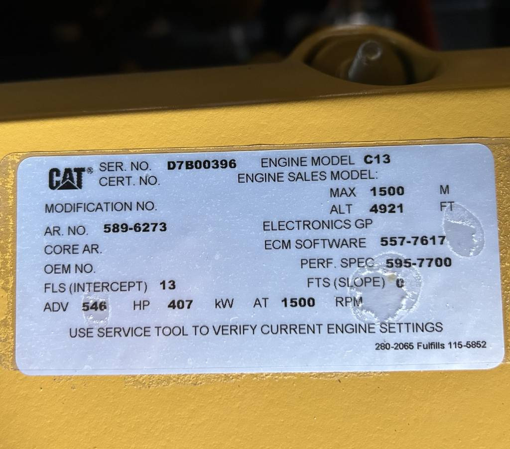 Βιομηχανική γεννήτρια CAT DE450GC - 450 kVA Stand-by Generator - DPX-18219: φωτογραφία 14
