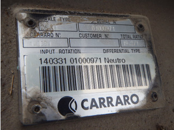 Εμπρός άξονας για Κατασκευή μηχανήματα Carraro 26.11 -: φωτογραφία 2