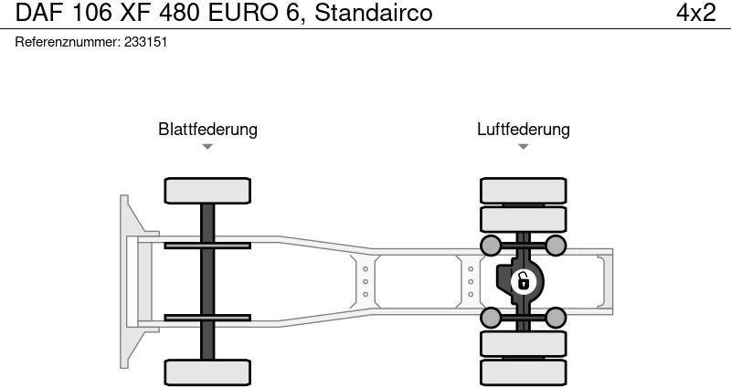 Τράκτορας DAF 106 XF 480 EURO 6, Standairco: φωτογραφία 12