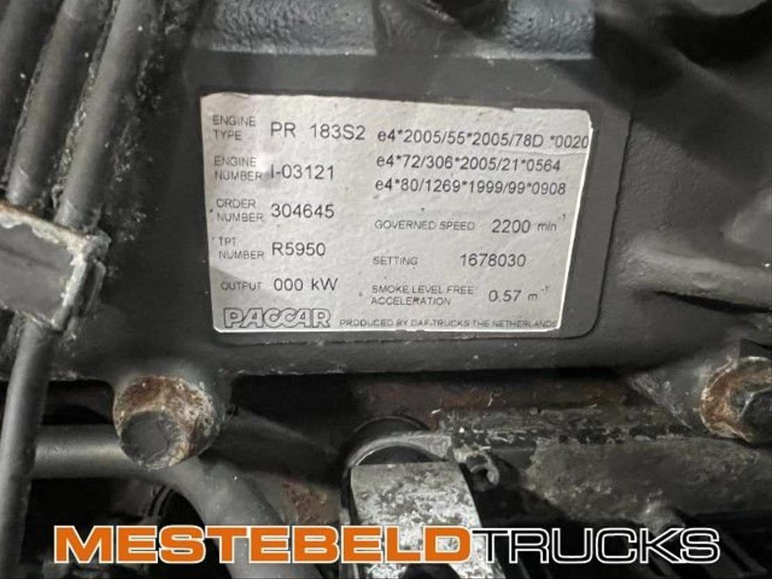 Κινητήρας και ανταλλακτικά για Φορτηγό DAF Motor PR 183 S2: φωτογραφία 3