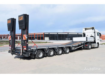DONAT 4 axle Lowbed Semitrailer with lifting platform - Επικαθήμενο με χαμηλό δάπεδο