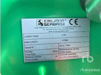 Καινούριο Δεξαμενή αποθήκευσης EMILIANA SERBATOI CARRYTANK 220Z1 220L Portable Poly (Unused): φωτογραφία 5