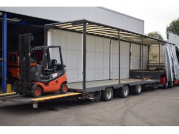 ESVE Forklift transport, 9000 kg lift, 2x Steering axel - Επικαθήμενο με χαμηλό δάπεδο