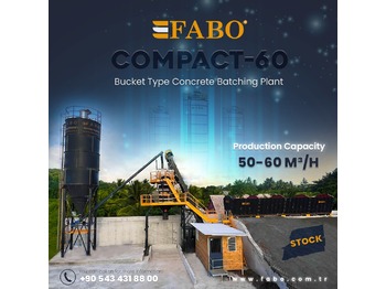 Καινούριο Εργοστάσιο σκυροδέματος FABO SKIP SYSTEM CONCRETE BATCHING PLANT | 60m3/h Capacity | Ready In Stock: φωτογραφία 1