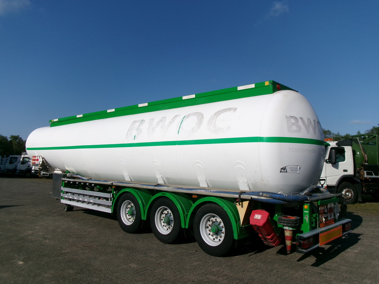 Επικαθήμενο βυτίο για τη μεταφορά καυσίμων Feldbinder Fuel tank alu 42 m3 / / 6 comp + pump: φωτογραφία 3