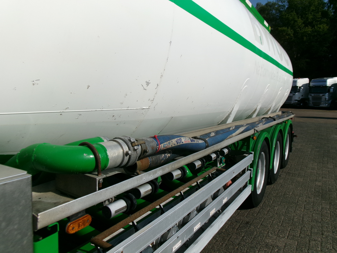 Επικαθήμενο βυτίο για τη μεταφορά καυσίμων Feldbinder Fuel tank alu 42 m3 / / 6 comp + pump: φωτογραφία 7