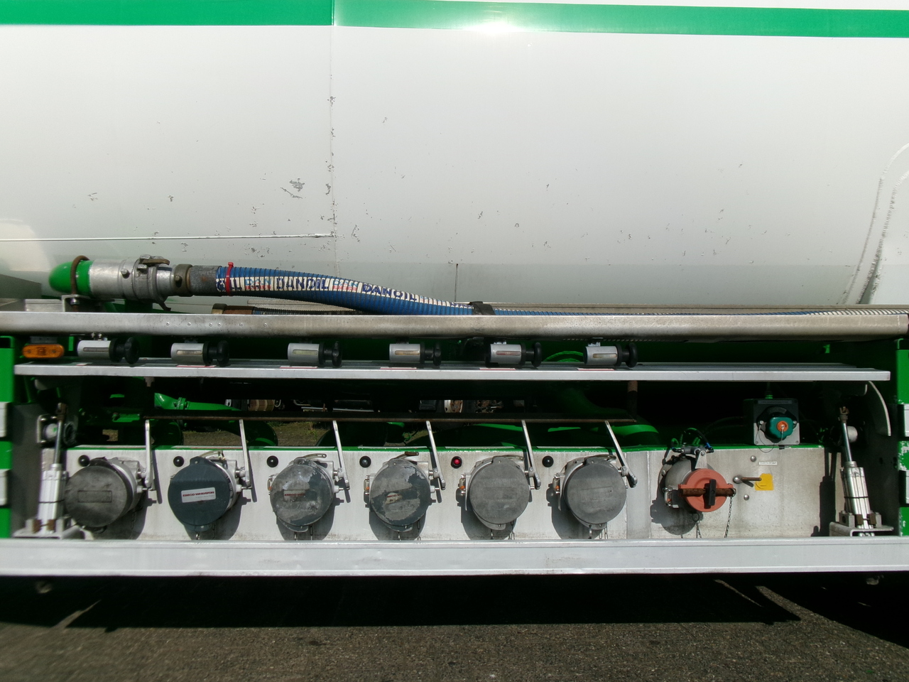 Επικαθήμενο βυτίο για τη μεταφορά καυσίμων Feldbinder Fuel tank alu 42 m3 / / 6 comp + pump: φωτογραφία 11