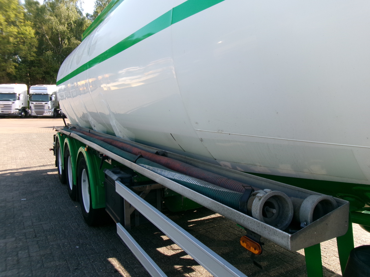 Επικαθήμενο βυτίο για τη μεταφορά καυσίμων Feldbinder Fuel tank alu 42 m3 / / 6 comp + pump: φωτογραφία 6