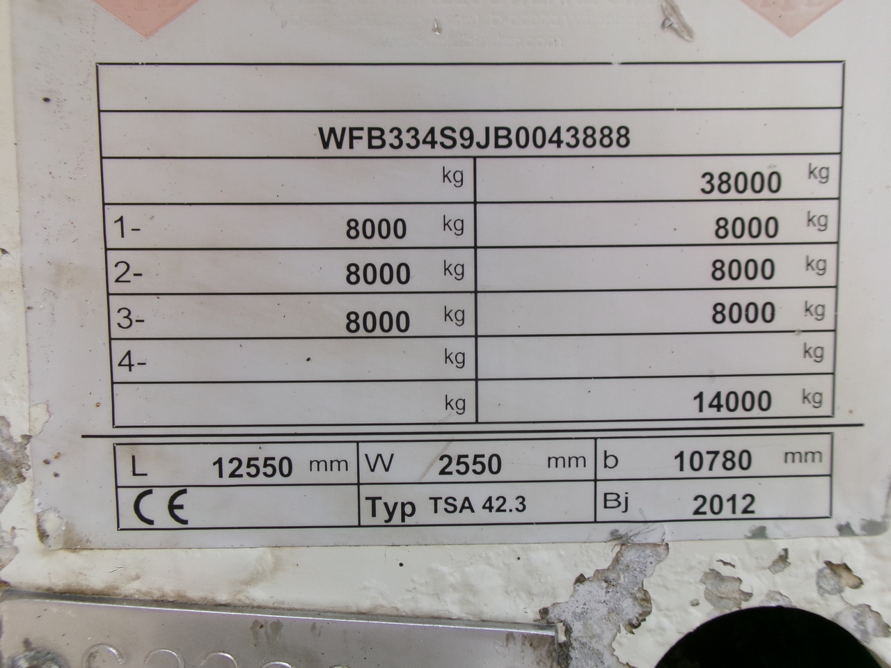 Επικαθήμενο βυτίο για τη μεταφορά καυσίμων Feldbinder Fuel tank alu 44.6 m3 + pump: φωτογραφία 23