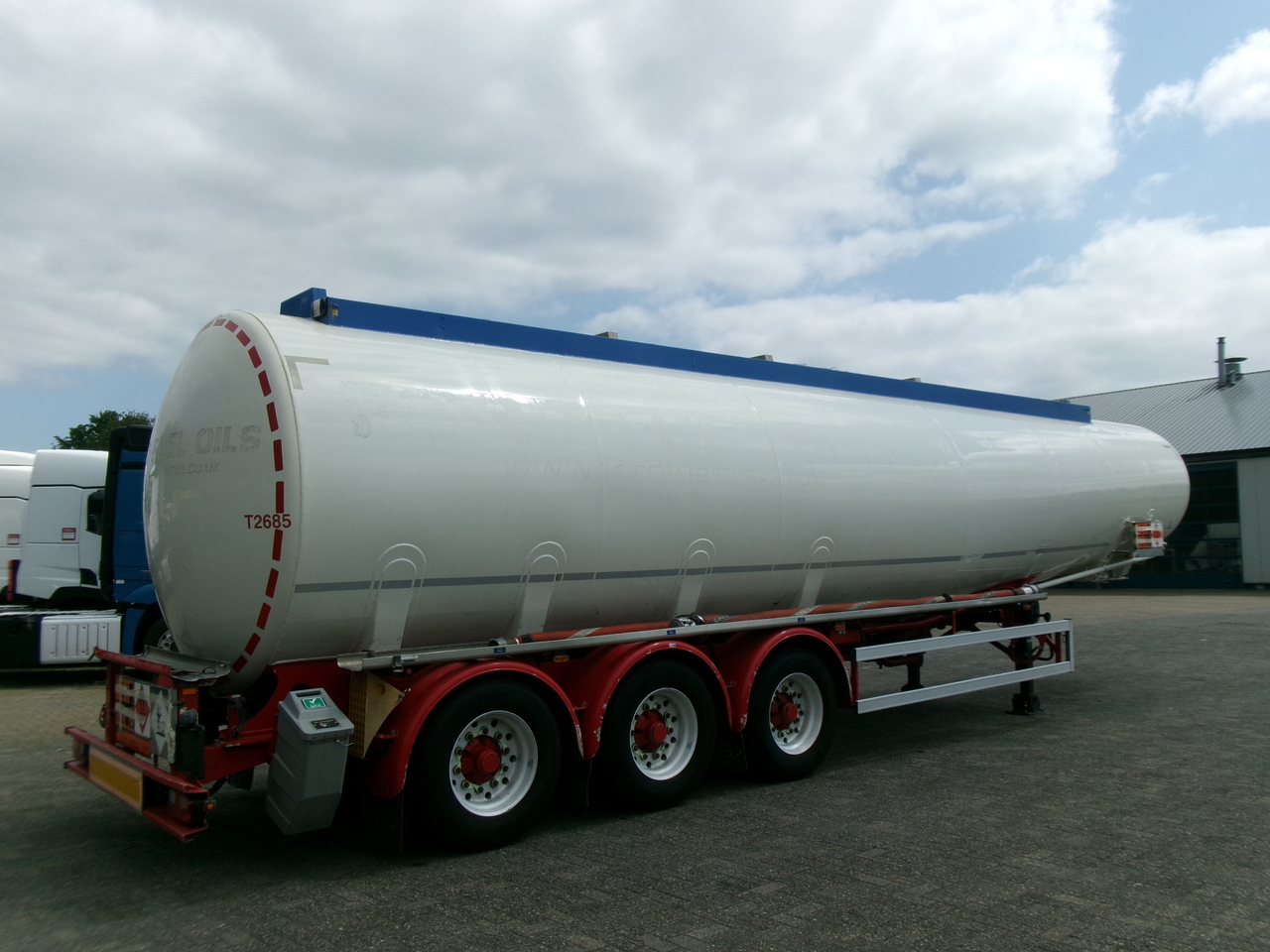 Επικαθήμενο βυτίο για τη μεταφορά καυσίμων Feldbinder Fuel tank alu 44.6 m3 + pump: φωτογραφία 4