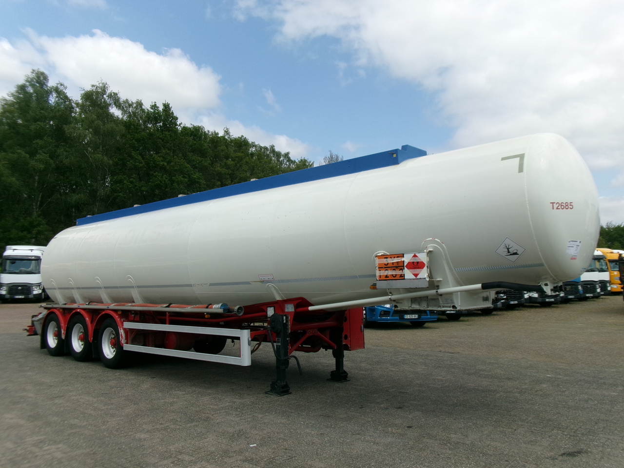 Επικαθήμενο βυτίο για τη μεταφορά καυσίμων Feldbinder Fuel tank alu 44.6 m3 + pump: φωτογραφία 2