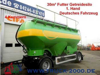 Feldbinder HEUT 30m³ Futter-Getreide-Silo 4 Kammern 1.Hand - Ρυμούλκα βυτίο