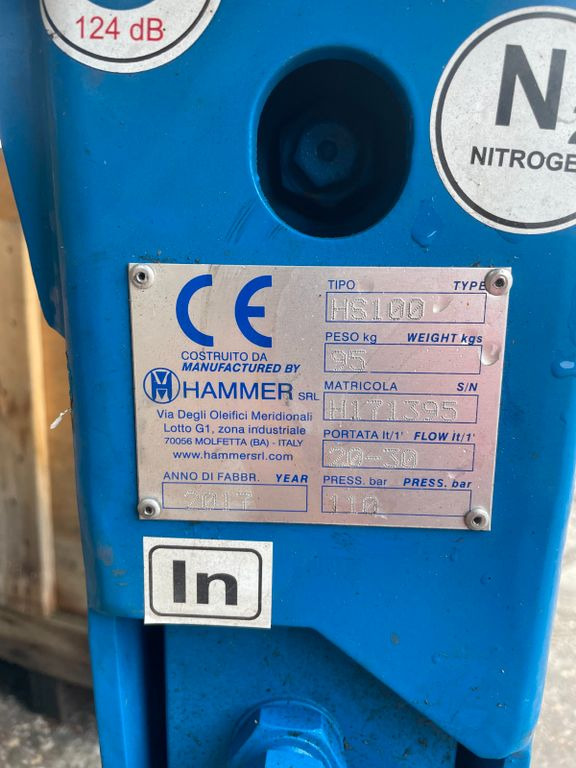 Υδραυλικό σφυρί για Κατασκευή μηχανήματα Hammer HS100 Hydraulic Breaker: φωτογραφία 5