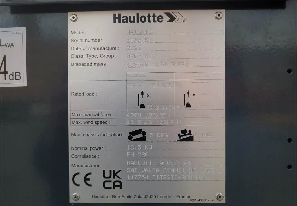 Καλαθοφόρο ανυψωτικό Haulotte HA16RTJ Valid Inspection, *Guarantee! Diesel, 4x4x: φωτογραφία 6