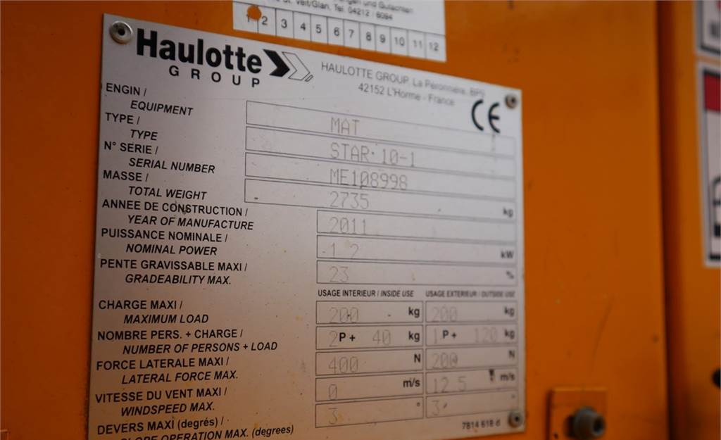 Καλαθοφόρο ανυψωτικό Haulotte STAR 10 Electric, 10m Working Height, 3m Reach, 20: φωτογραφία 6