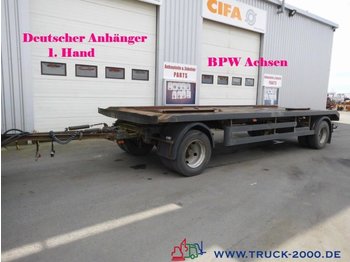  Hilse 2 Achs Abroll + Absetzcontainer BPW 1.Hand - Ρυμούλκα μεταφοράς εμπορευματοκιβωτίων/ Κινητό αμάξωμα