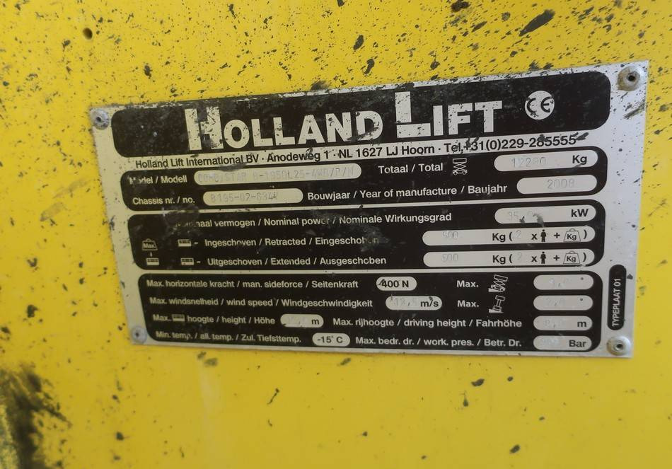 Ψαλιδωτό ανυψωτικό Holland Lift B-195DL25 4WD Diesel 4x4 Scissor Work Lift 2150cm: φωτογραφία 10