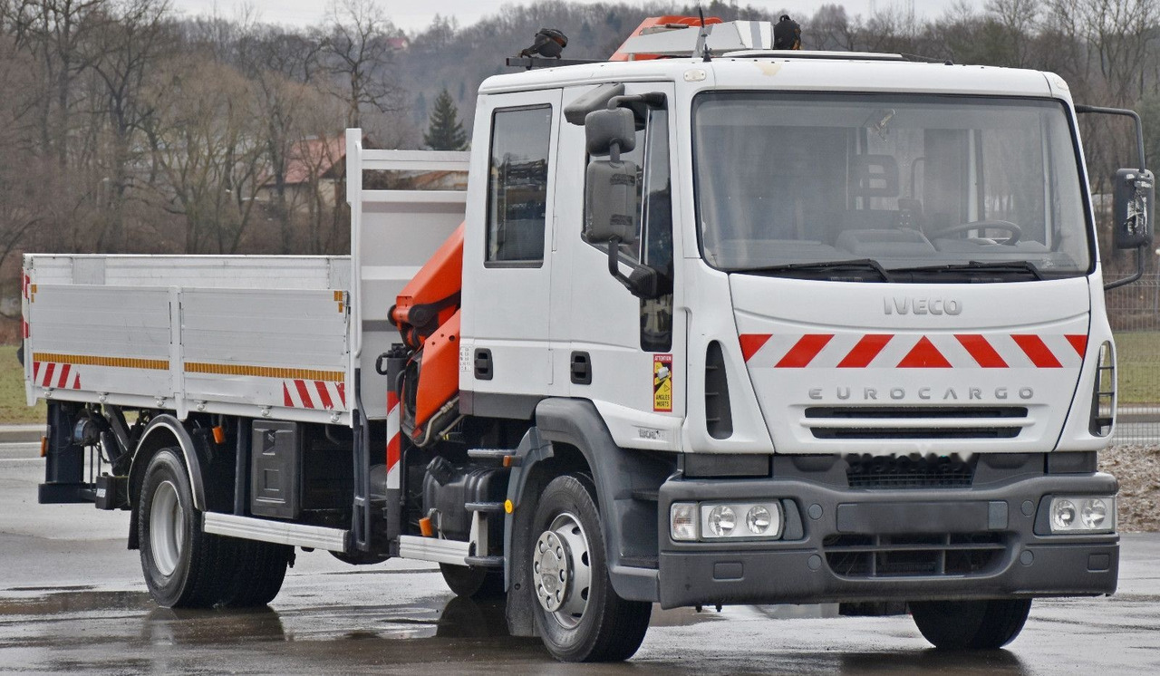 Φορτηγό με ανοιχτή καρότσα, Φορτηγό με γερανό IVECO Eurocargo 130E18: φωτογραφία 3