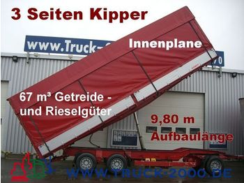 KEMPF 3-Seiten Getreidekipper 67m³   9.80m Aufbaulänge - Ρυμούλκα κόφα