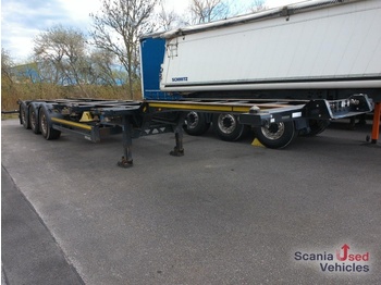 KOEGEL S 24-2 Container-Chassis Port 40 Simplex 20 - επικαθήμενο μεταφοράς εμπορευματοκιβωτίων/ κινητό αμάξωμα