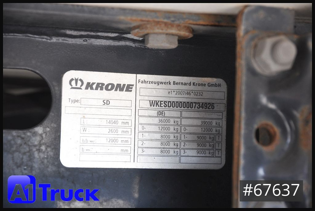 Επικαθήμενο ψυγείο KRONE SD, ThermoKing SLXe 300, Doppelstock,: φωτογραφία 7