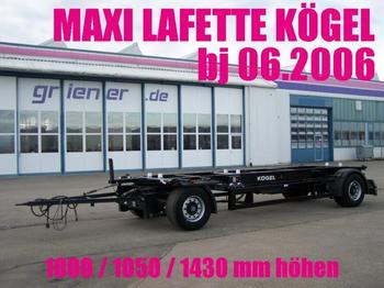 Kögel AWE 18 LAFETTE MAXI 1000 / 1430 mm höhe - Ρυμούλκα μεταφοράς εμπορευματοκιβωτίων/ Κινητό αμάξωμα