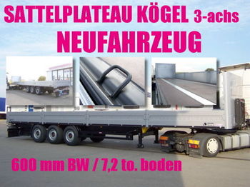 Kögel SN 24 / PLATEAU / plattform / baustoffe / STAHL - Επικαθήμενο πλατφόρμα/ Καρότσα