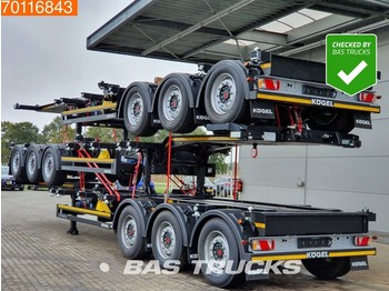 Καινούριο Επικαθήμενο μεταφοράς εμπορευματοκιβωτίων/ Κινητό αμάξωμα Kögel Stack of 3! Port-MAXX 40 Simplex *New Unused* 3 axles Ausziehbar 2x20-1x30-1x40 ft.: φωτογραφία 1