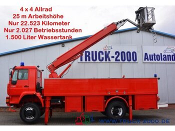 Φορτηγό MAN 18.280 4x4 Feuerwehr 25m Bühne 1500l Tank CRohr