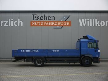 Φορτηγό με ανοιχτή καρότσα MAN 18.285 MLLC, 4x2,  Aufn. Mitnahme Gabestapler: φωτογραφία 1