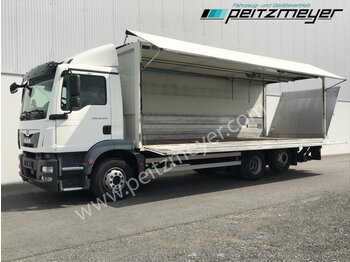  MAN TGM 26.340 FLL 6x2, Ewers Schwenkwand + LBW 2 x AHK, Klima, EU 6, 95 TKM - Φορτηγό για τη μεταφορά ποτών