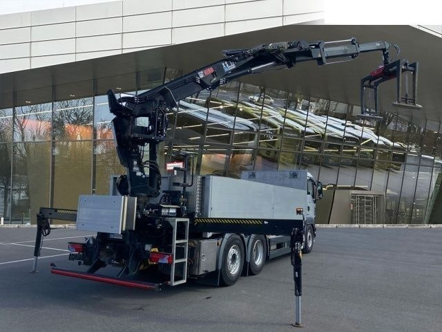 Φορτηγό με ανοιχτή καρότσα, Φορτηγό με γερανό MAN TGS 26.420 Flatbed + crane 6x2: φωτογραφία 9