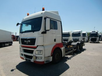 Φορτηγό μεταφοράς εμπορευματοκιβωτίων/ Κινητό αμάξωμα MAN TGX 26.400 XLX  6x2 Liftachse, Hebebühne Euro 5: φωτογραφία 1