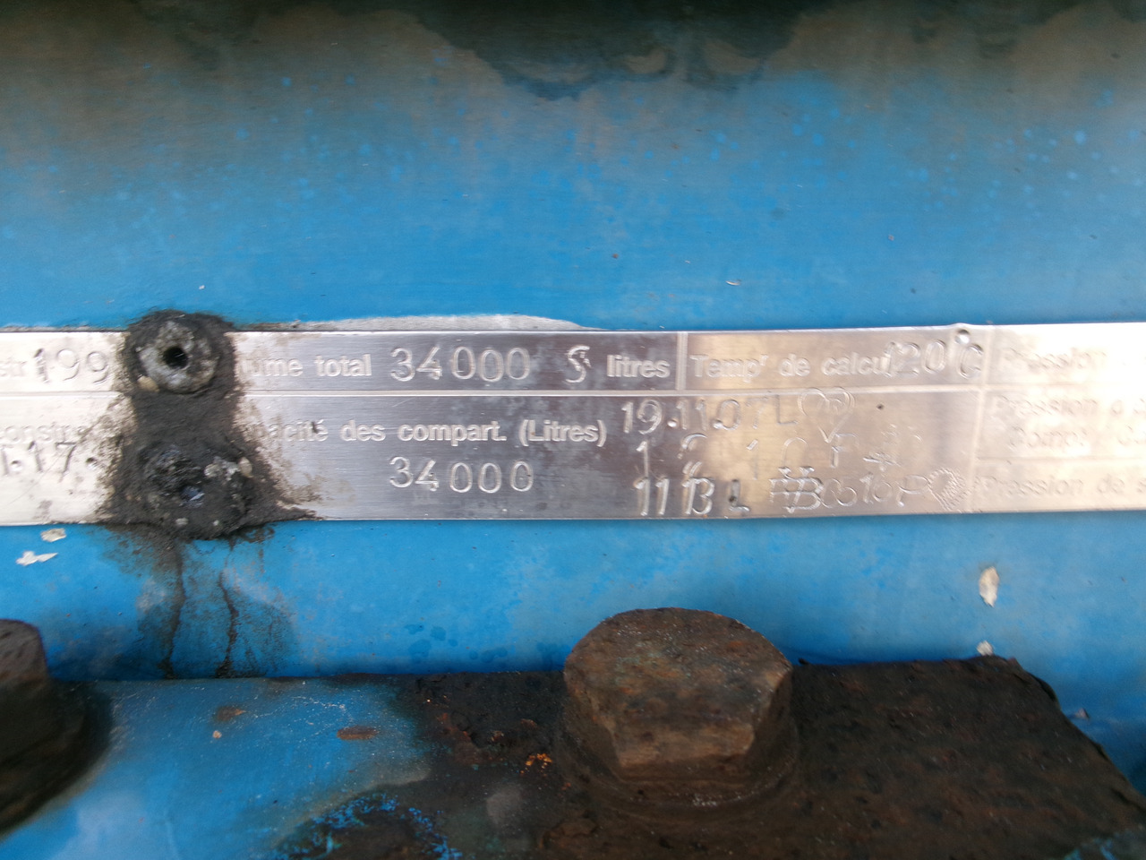 Επικαθήμενο βυτίο για τη μεταφορά χημικών ουσιών Magyar Chemical tank inox L4BH 34 m3 / 1 comp: φωτογραφία 30