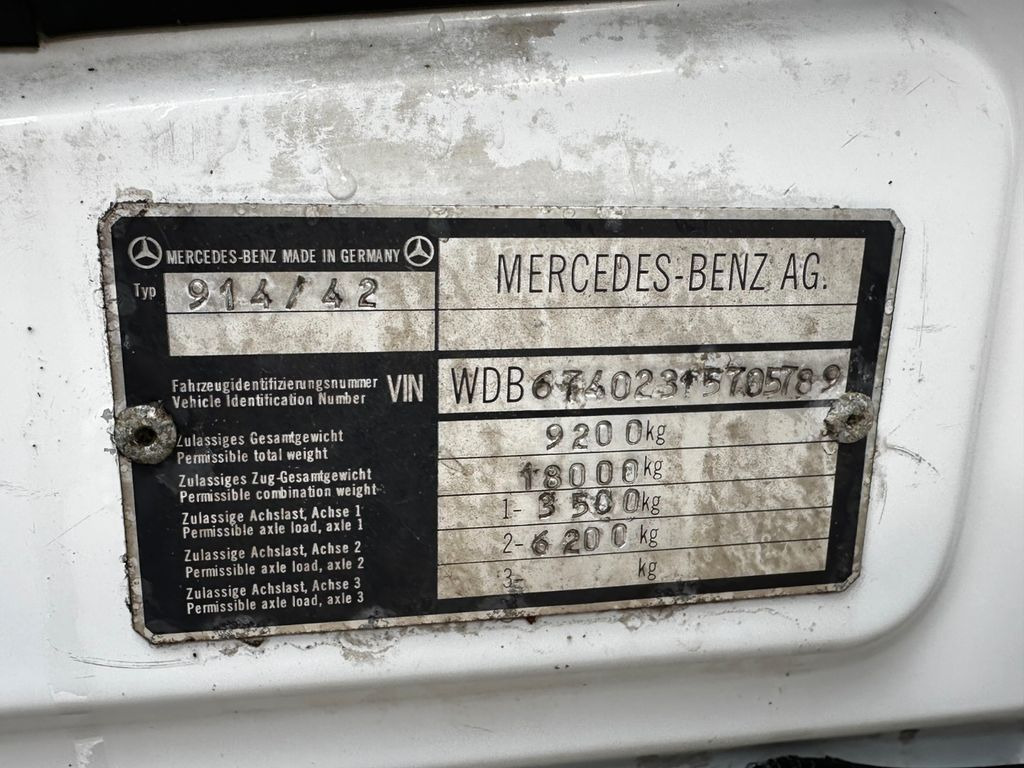 Φορτηγό σασί Mercedes-Benz 914 4X2 Chassis Spring/Spring Manual Gearbox: φωτογραφία 8