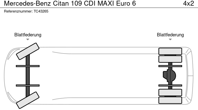 Μικρό βαν Mercedes-Benz Citan 109 CDI MAXI Euro 6: φωτογραφία 18