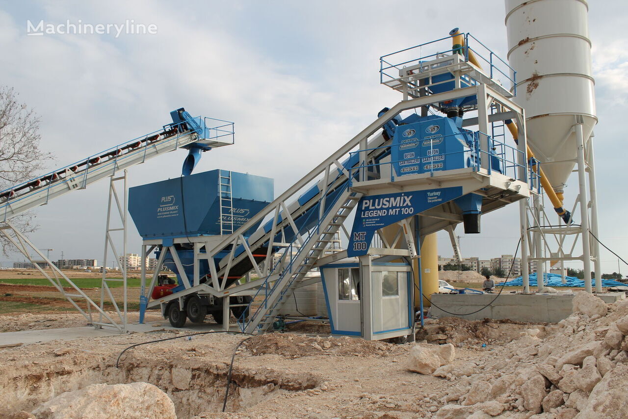 Καινούριο Εργοστάσιο σκυροδέματος Plusmix 100 m³/hour MOBILE Concrete Plant - BETONNYY ZAVOD - CENTRALE A: φωτογραφία 10
