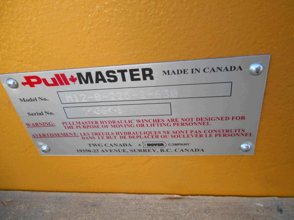 Καινούριο Βίντσι για Κατασκευή μηχανήματα Pullmaster M12-8-225-2-630 - 2945778: φωτογραφία 3
