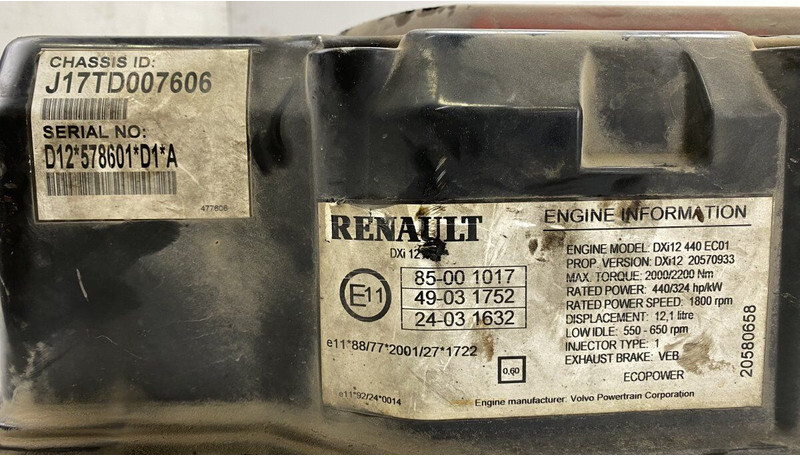 Κινητήρας και ανταλλακτικά Renault Magnum Dxi (01.05-12.13): φωτογραφία 6