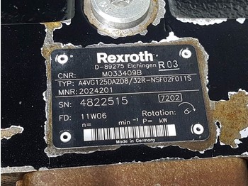 Υδραυλικό Rexroth A4VG125DA2D8/32R-M033409B / R902024201-Drive pump: φωτογραφία 4