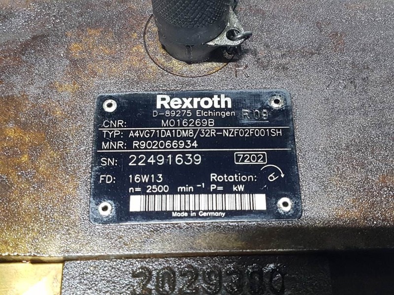 Υδραυλικό Rexroth A4VG71DA1DM8/32R - Drive pump/Fahrpumpe/Rijpomp: φωτογραφία 4