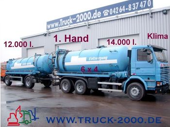 SCANIA Saugwagen 6x4 Schlamm/Fäkalien14000L+12000L Anh. - Κοινοτικο όχημα/ Ειδικό όχημα