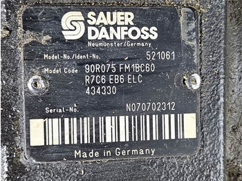 Υδραυλικό για Κατασκευή μηχανήματα Sauer Danfoss 90R075FM1BC60R7C6-Drive pump/Fahrpumpe/Rijpomp: φωτογραφία 5