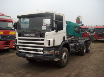 Scania 114 340 6x4 - Φορτηγό μεταφοράς εμπορευματοκιβωτίων/ Κινητό αμάξωμα
