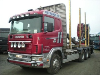 Scania 124 8X4 - Δασική ρυμούλκα