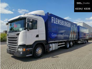 Φορτηγό για τη μεταφορά ποτών Scania G410 / Retarder / Lenkachse / with trailer: φωτογραφία 1