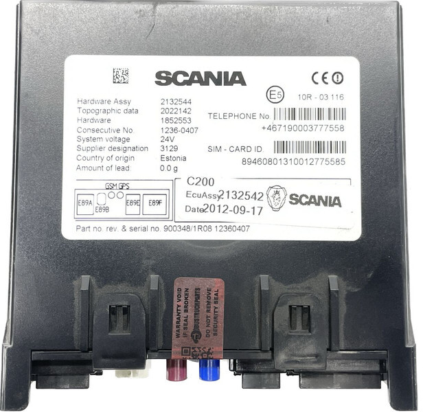 Ηλεκτρονική μονάδα ελέγχου Scania G-Series (01.09-): φωτογραφία 4